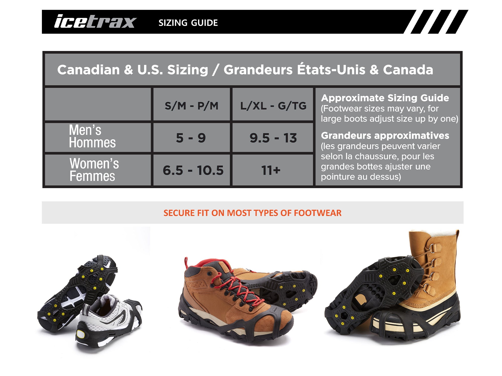 ICETRAX V3 Tungsten Ice Cleats