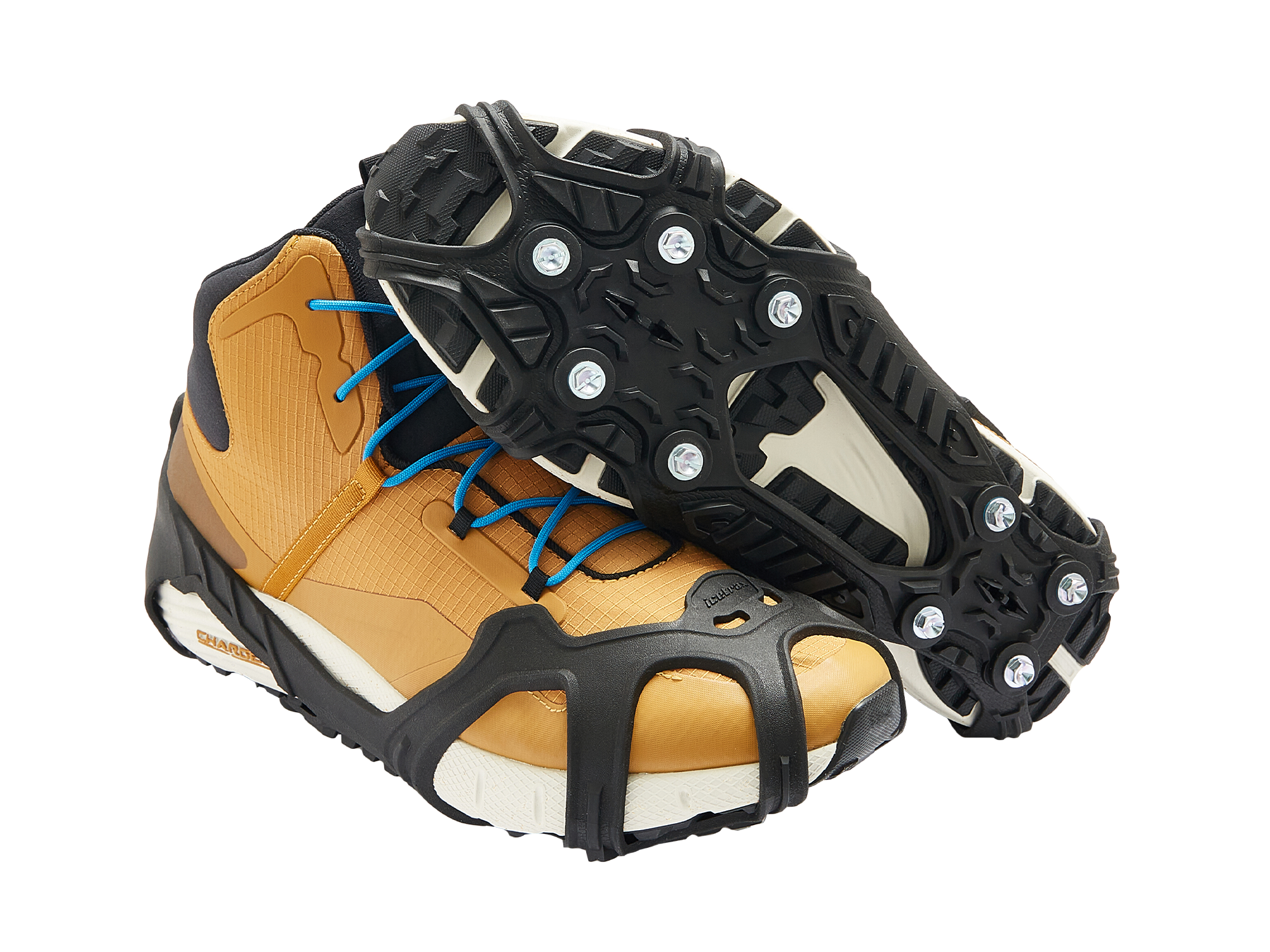 Crampons à glace ICETRAX V5 HEX, pointes faciles à remplacer