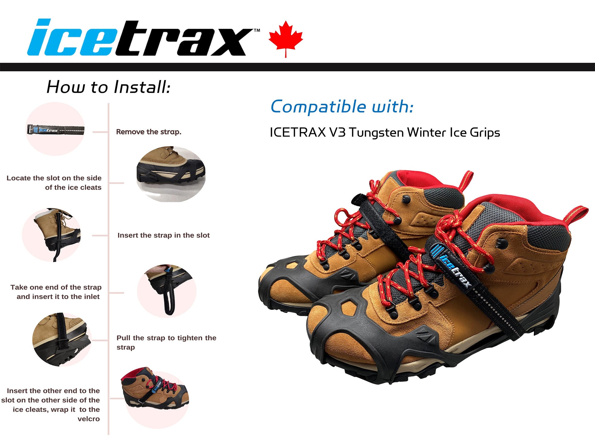 Sangles Velcro ICETRAX