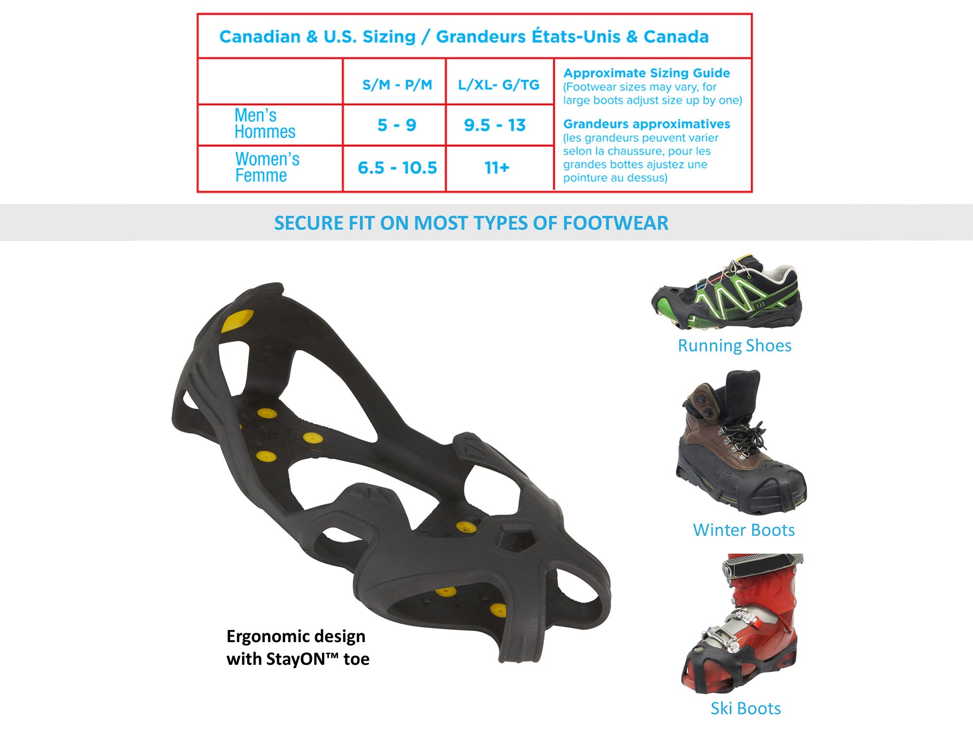 ICETRAX Pro Tungsten Grip Ice Cleats