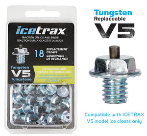 ICETRAX Tungsten Replacement Spikes for V5 Ice Cleats